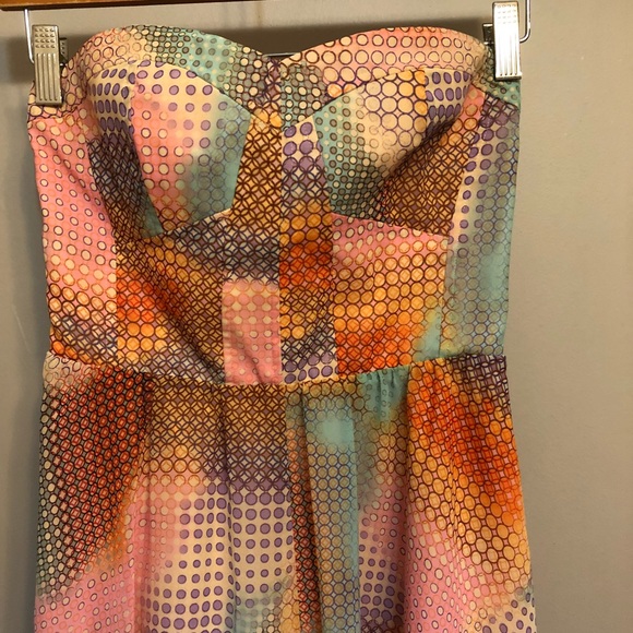 Guess high and low multi color maxi dress - Picture 4 of 5